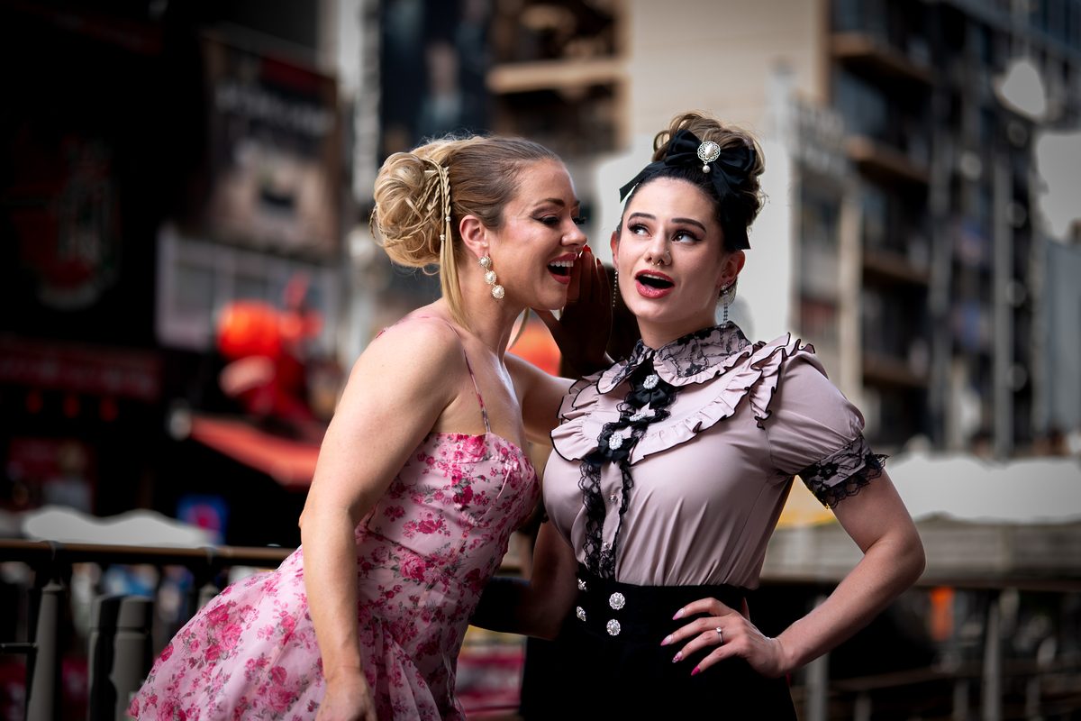 Candid model portraits on Fremont Street
